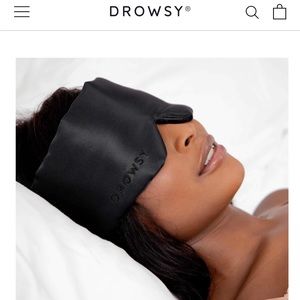 Drowsy Silk Sleep Mask in Black Jade